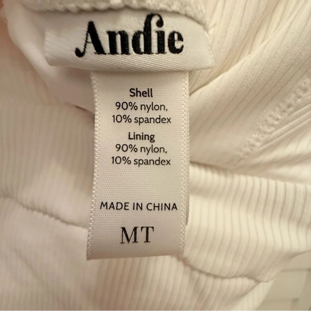 GUC Andie Sardinia ribbed one piece swimsuit tall medium - Picture 5 of 5